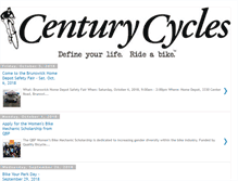 Tablet Screenshot of blog.centurycycles.com