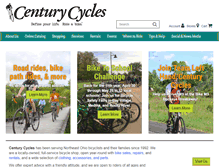 Tablet Screenshot of centurycycles.com